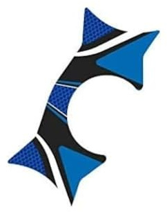 Puig 6943A Triple Clamp Protectors model specific design, Blue