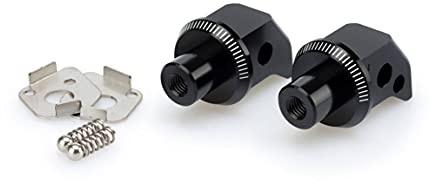 Puig 7277N Footpegs CNC machined aluminium, Black