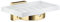 Smedbo Halter mit Glas Seifenschale RV342P Haus lackiert, Messing poliert lackiert, 5,2 x 10 x 17 cm