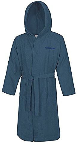 Speedo Microterry Adult, Accappatoio Uomo, Blu (Navy), M