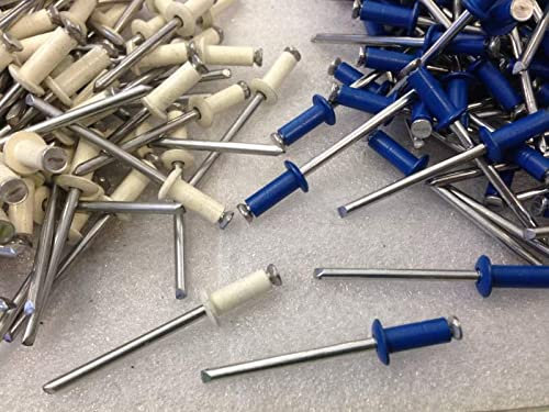 Rivetto Rivetti Alluminio Graf a Fiore per Targhe Targa 4,8x12 10 (5+5) blu RAL 5017 bianchi RAL 9010 a richiesta possono essere confezionati assortimenti differenti
