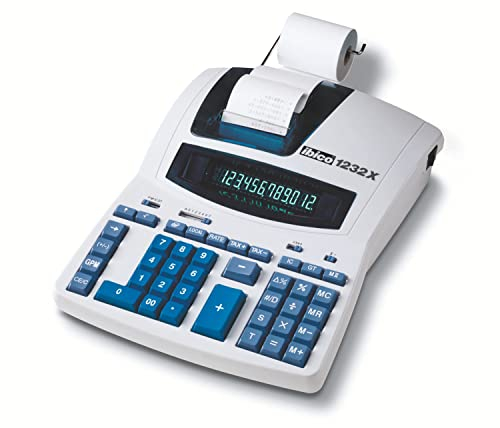 Rexel Ibico 1232X Profi-Tischrechner, schwarz/blau, mit Digitron-Display