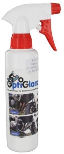 OptiGlanz Stainless Steel Cleaner (Removes Exhaust Pipe Bluing) - 250ml Spray Bottle