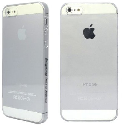 Croco® Ultra Thin Crystal Tough - Transparent Snap on clip case for iPhone 5, 5s - Clear