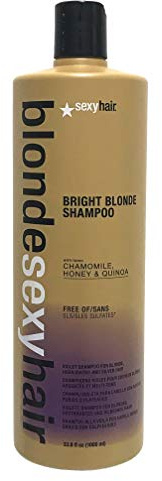 SexyHair Blonde Bright Blonde Violet Shampoo, 33.8 Oz
