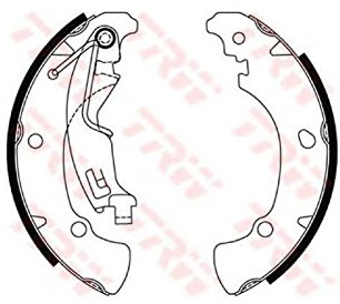 TRW Bremsbackensatz GS8487 | Kompatibel mit: NISSAN ALMERA II, ALMERA II Hatchback, PRIMERA, PRIMERA Hatchback