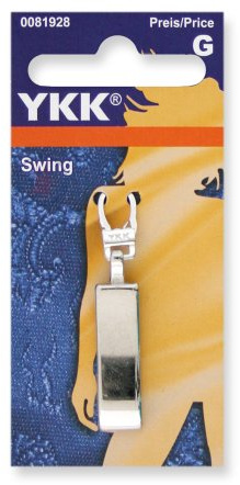 YKK 81928 Fashion-Zipper Swing silber, 1 Stück