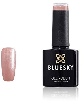Bluesky Gel Nail Polish, Pink Glitter A059, Long Lasting, Chip Resistant, 10 ml (Requires Drying Under UV LED Lamp)