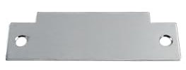 Tuff Strike Door Filler Plate | Strike Plate Filler | For Cylindrical Lock Latch Prep | 1 1/4 x 4 7/8 | Latch Repair | Door Hardware | Mortise Cover | Edge Filler Plate | Brushed Chrome |