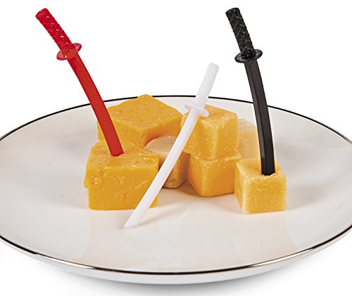 Ninja Schwert Picks Picker Pieckser 72 Stück Tischdekoration Mottoparty Palandi®