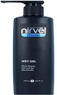 Nirvel Wet Gel - Gel fijación natural, Efecto mojado, 500 ml