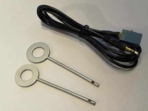 WCS-SHOP® Kit Cavo aux Panda dal 2012 al 2018 (NO Panda dal 2019 in poi) con radio Continental con lettore CD SENZA porta USB e Blue&me installato