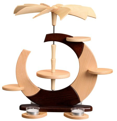 Design Pyramide offener Kreis  ohne Bestückung Erzgebirge Deko 0735 NEU