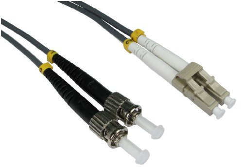 CablesDirect 1.0 m LC-ST 62.5/125 MMD OM1 Fibre Optic Cable 1 m Grey - Fibre Optic Cables (1 m, LC, ST, Male Connector/Male Connector, Grey)