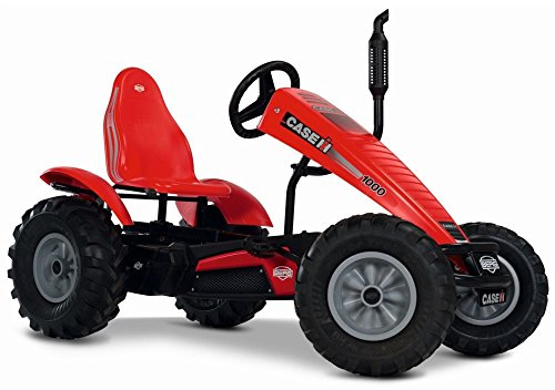 BERG XL Case IH BFR Traktor Gokart | Pedal Tretauto im authentischen Bauernhof Look | BFR-System für Bremsen und Rückwärtsfahren | Mitwachsender Sitz