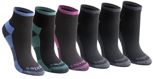 Dickies Women's Dri-tech Moisture Wicking Quarter Socks, Available in M-l (6, 12 Pairs) Casual Sock (pack of 6)