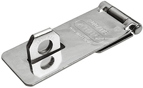 ABUS Überfalle 200/135 - Vorrichtung für Vorhängeschlösser - für einschlagende Türen - 32119 - ABUS-Sicherheitslevel 2 - Silberfarben