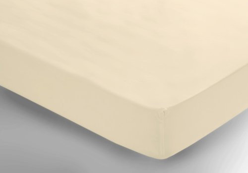 Belledorm Percale Fitted Sheet Single Cream