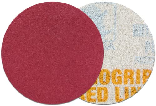 INDASA Rhynogrip Red Line Scheiben D75 - Excenter Schleifscheiben 75mm - Klett Scheibe - Profi Schleifpapier - Korn 120