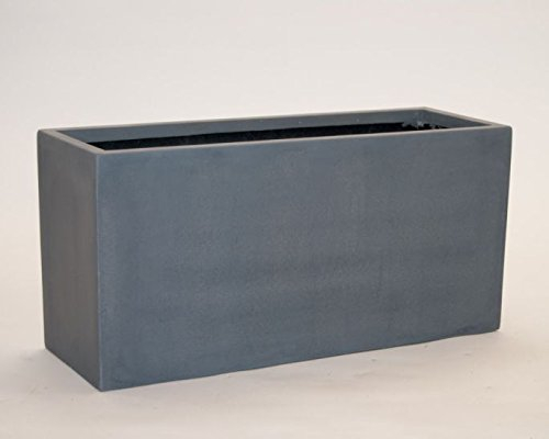 Elegant Einrichten Pflanztrog, Blumentrog Fiberglas 100x40x50cm grau