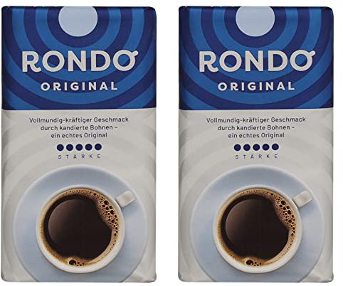 2er Pack Kaffee Rondo Original gemahlen Röstkaffee 2 x 500 g, Kaffeepulver, Filterkaffee
