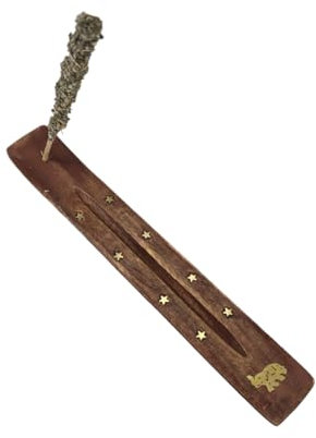 Coco Papaya Porte-encens en Bois Motif Éléphant - pour bâtons
