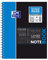 Oxford NoteBook Cahier à Spirales A4+ 160 Pages Grands Carreaux Seyès Couverture Polypro Couleur Aléatoire