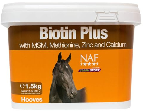NAF Biotin Plus 1.5kg Horse Hoof Supplement with Methionine & Zinc | Basic hoof support for all hooves
