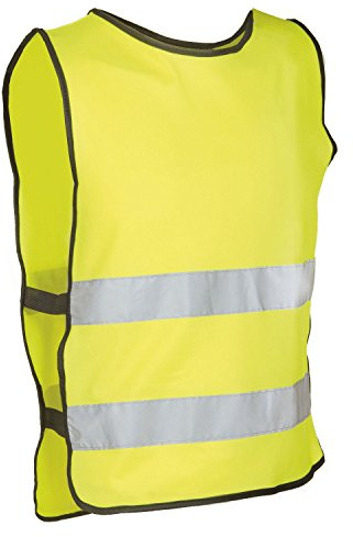 M-Wave 120916 Warnweste mit Klettband, Klein-Mittel, gelb, S/M
