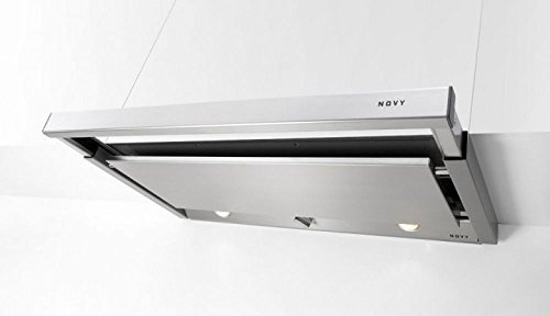 NOVY 662 - Hood (940 m³/h, Ducted, 63 dB, Built-under or under, Stainless steel, White, Stainless steel)