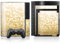 DeinDesign Skin kompatibel mit Sony Playstation 3 Folie Sticker Glitzer Look Gold Staub