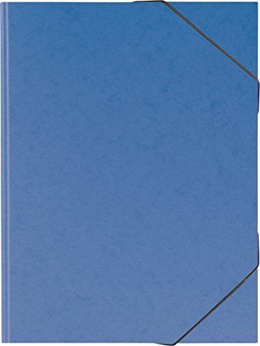Brunnen 104708337 Sammelmappe (A3, Karton, mit Gummizug) blau