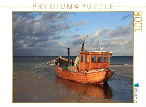 CALVENDO Puzzle Hölzernes Fischerboot | 1000 Teile Lege-Größe 64 x 48 cm Foto-Puzzle für glückliche Stunden