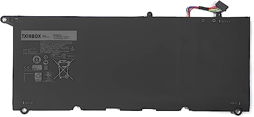 7XINbox 7.6V 56Wh 90V7W JHXPY 0N7T6 JD25G 5K9CP DIN02 RWT1R 0DRRP Laptop Akku für Dell XPS 13 9343 9350 13D-9343-350 13-9350-D1608 13D-9343-3708