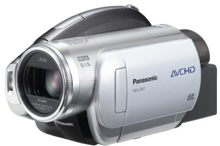 Panasonic HDC-DX1 EGS HD-Camcorder (DVD, 12-fach opt. Zoom, 7,6 cm (3 Zoll) Display, Bildstabilisator, 3CCD) silber