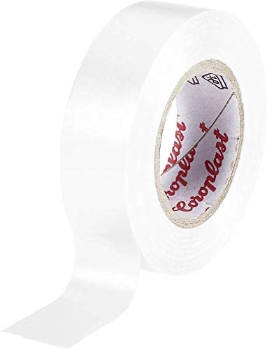 Coroplast 302 302-10-19WH Isolierband Weiß (L x B) 10m x 19mm.