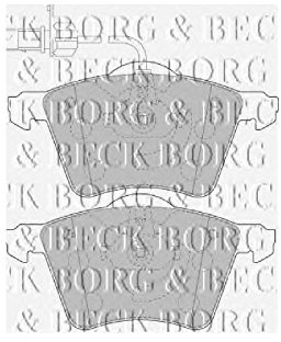 Borg & Beck BBP1800 Front Brake Pads To Fit Ford Galaxy Sharan 01-