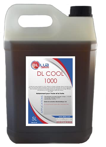 DLLUB - HUILE SOLUBLE D'USINAGE DL COOL 1000-5 litres