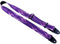 Killer-Q Gitarrengurt - Stilvolle Gurte für elektrische und akustische Gitarren mit Lederlaschen, 5,1 cm x 1,5 m, Hot Rod Flames Purple