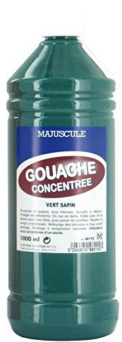 Majuscule-gouache Liquide Vert Sapin - Flacon 1l [Jouet]