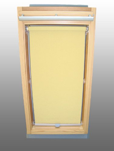 Sichtschutzrollo Rollo für Velux RHL/RHU-EP GGU,GPU,GHU,GTU P06 hellgelb-creme