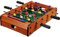 GAMES PLANET Mini-Tisch-Kicker Tischfussball „Dundee“, helles Holzdekor, Maße: 51x31x8 cm, Gewicht: 2,6 kg, 4 Spielstangen, inkl. 2 Bälle
