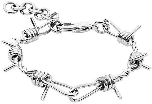 etNox hard and heavy Stacheldraht Unisex Armband Standard Edelstahl Industrial, Punk, Rockwear