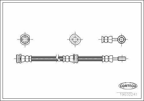 Corteco 19032241 Bremsschlauch hinten links