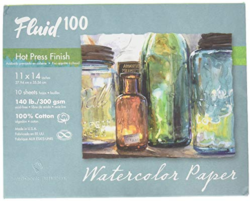 Handbook Paper Fluid 100 Watercolor Hp 140Lb Pochette 11X14