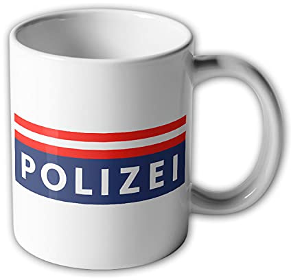 Polizei Österreich Beamte Flagge Fahne Flag Wappen Abzeichen - Tasse #12928