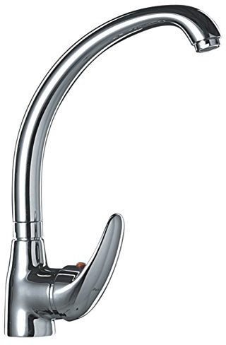 Grifo Monomando para Fregadero de Repisa con Caño Conformado, Cromado