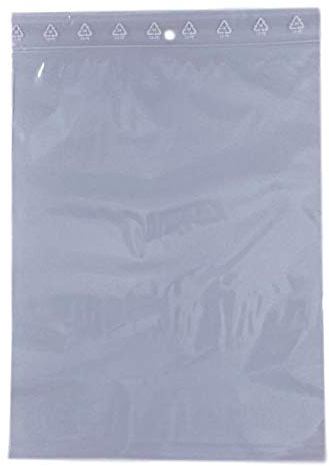 100 Sachets 220 x 280 fermeture zip Transparent Sachet fermeture zip 22 x 28 cm 50u sac, sachet plastique zip compatible alimentaire et congélation aux normes CEE RECYCLABLE sachet zip solide