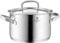 WMF Gourmet Plus - Olla Alta 24 cm Ø de 5,7L Sin Recubrimiento Antiadherente de Acero Inoxidable Cromargan Con Tapa Metálica, Apta para Todo Tipo de Cocinas