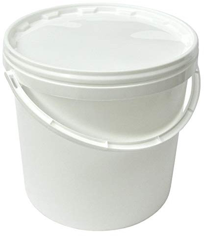 Seau en plastique avec couvercle, 10 litres